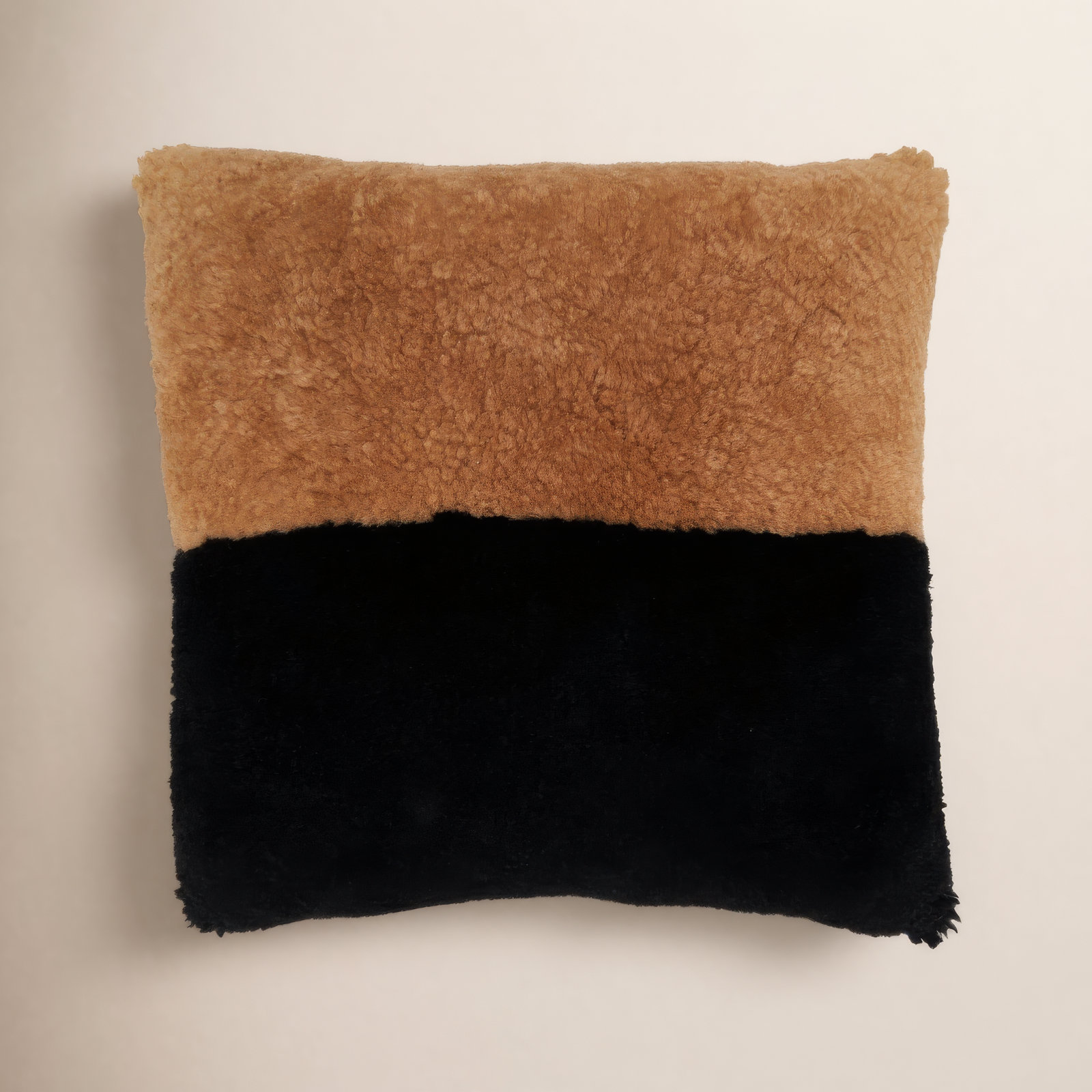 Shearling Collection Pillow Cover, Brown