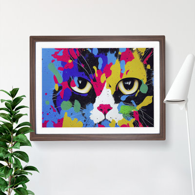 Cat Splash Vol.4 Abstract - Framed Print