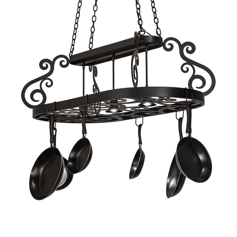 48" Long Neo 3 Light Pot Rack