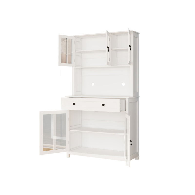 Armoire de rangement de 71 po avec comptoir pour four à micro-ondes