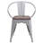 Kesterson Metal Chair with Wood Seat and Arms-1340017046