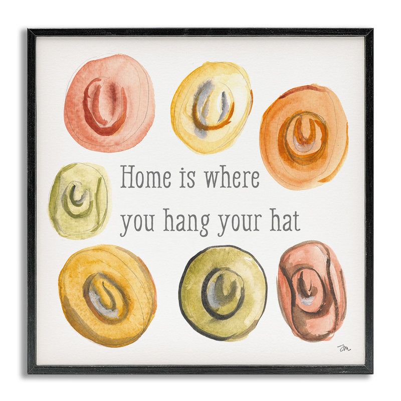 «Hang Your Hat», art de la giclée encadrée par Jessica Mingo, Estampe numérique Farmhouse, H 12 po x l 12 po