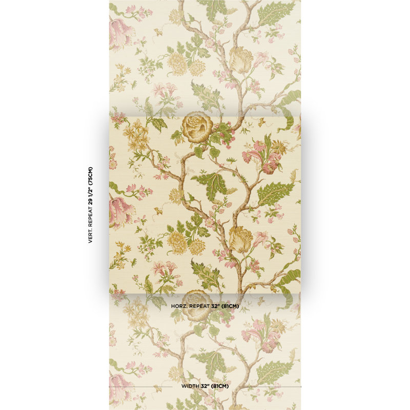 Josephine Sisal Wallpaper, Yellow
