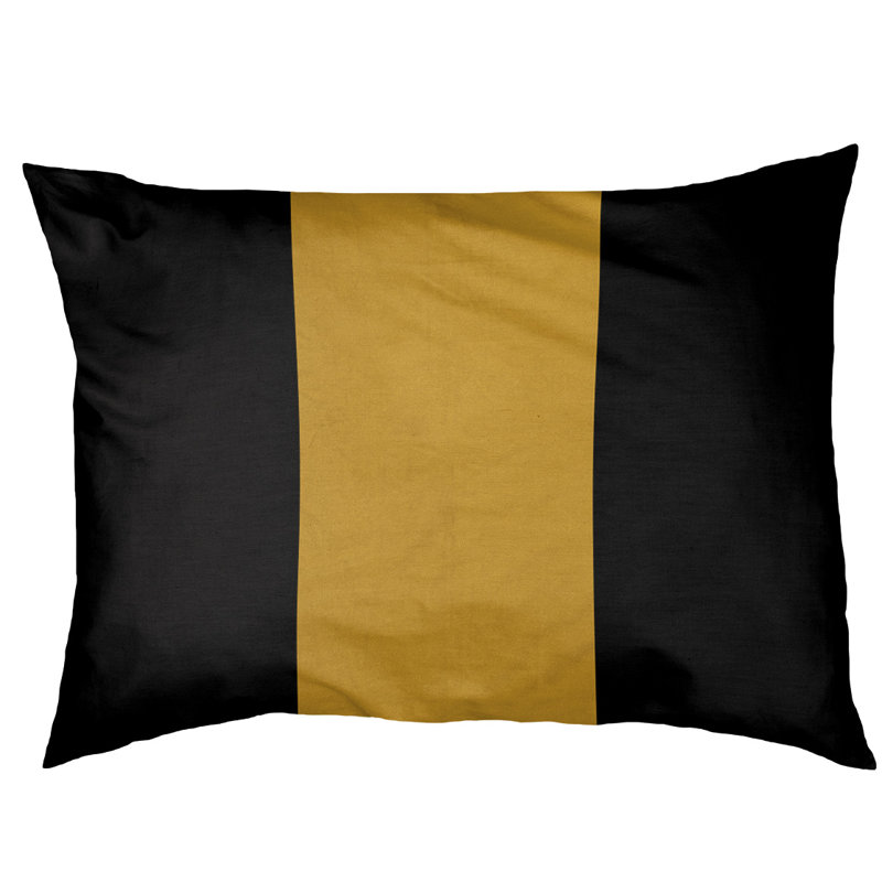 Coussin d'extérieur pour chien Maryland, Petit (l 28 po x P 18 po x H 6 po), Noir / or