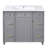 36-Inch Grey Bathroom Vanity With Ceramic Sink, Solid Wood Frame, Soft-Close Doors, And Ample Storage For Modern Bathrooms-67409473-67409477