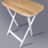 Medallion 2Pcs Tray Table Set - Natural/White
