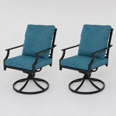 Swivel Rocker Patio Dining Armchair With Cushions