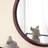 19.7" Circle Wall Mirror With Wooden Frame-1614302796
