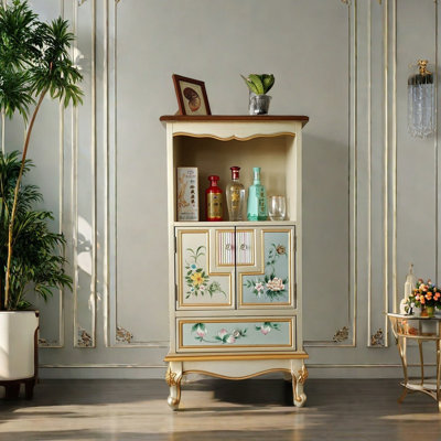 Élégante commode décorative peinte polyvalente