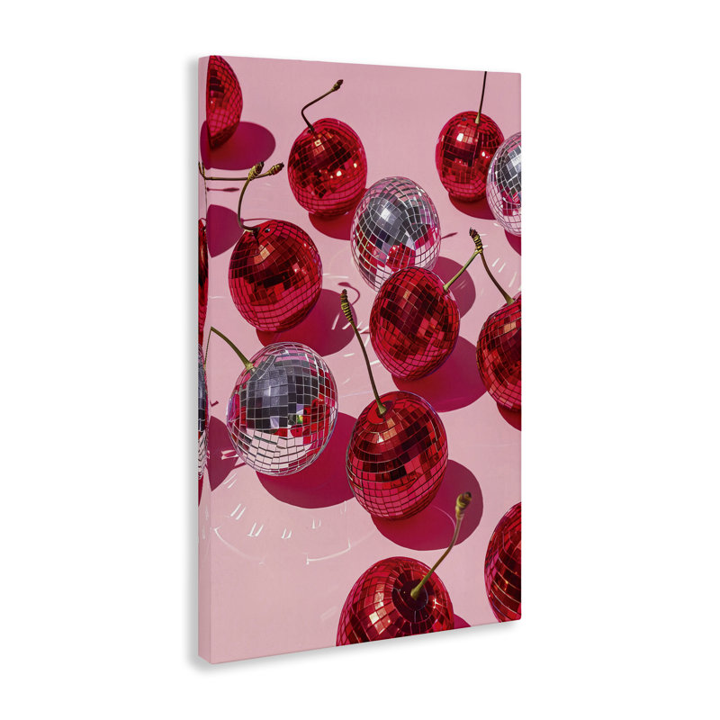 Toile disco cerisier, design par LSR Design Studio, H 45 po x l 30 po