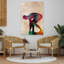 Vibrant Athlete Start Contemporary Dolphin Wall Art Print 1 Piece Wrapped Canvas Wall Art-828826931