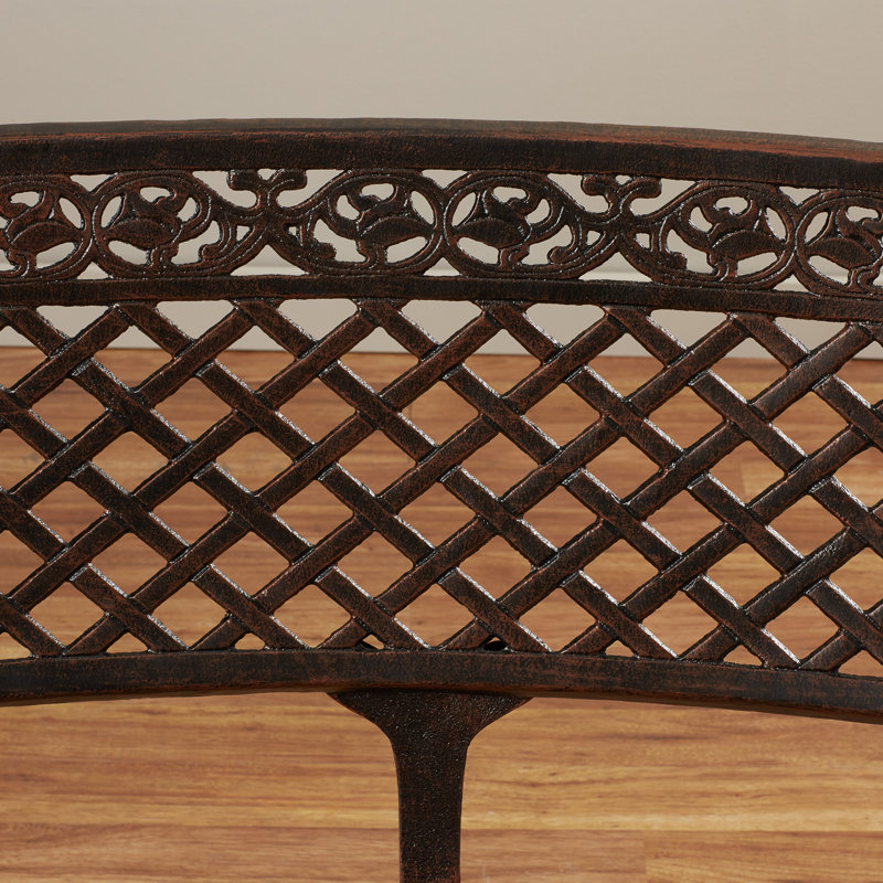 Banc de jardin en aluminium Vanscoy, H 34 po x l 47 po