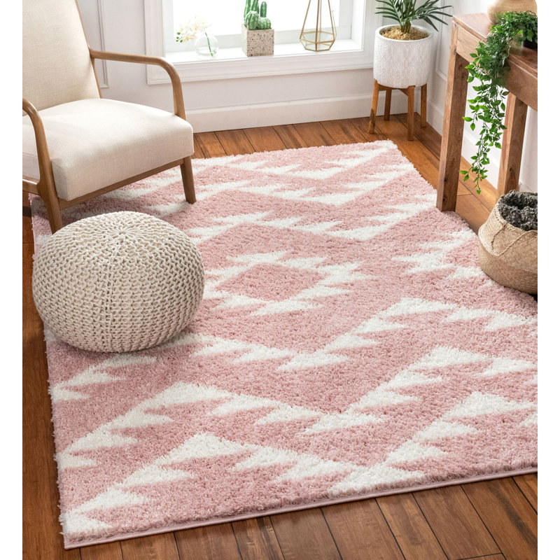 Madison Shag Moroccan Area Rug, Rectangle 160 x 220cm