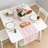 Rustic Cotton Linen Table Runner With Embroidered Hollow Design, Soft And Durable Kitchen Dining Table Decor For Home Parties And Holiday Celebrations-759522718