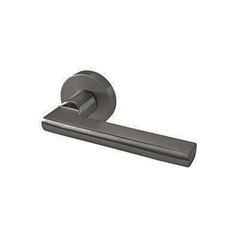 Door Lever, Satin Stainless Steel, 2.75"