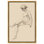 Art mural, portrait de femme nue assise sur toile