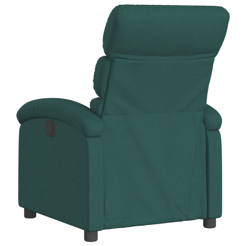Monecia Recliner Chair, Adjustable Backrest/ Footrest, Fabric, Light Gray Fabric
