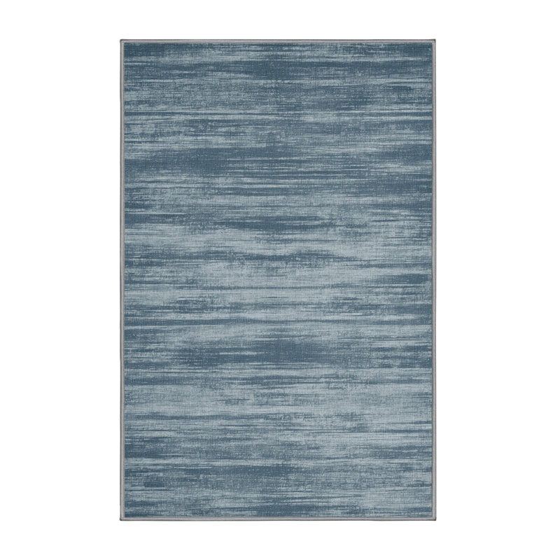 Tapis gris uni lavable à la machine
