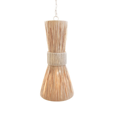 Luminaire suspendu naturel à 1 lumière Pax