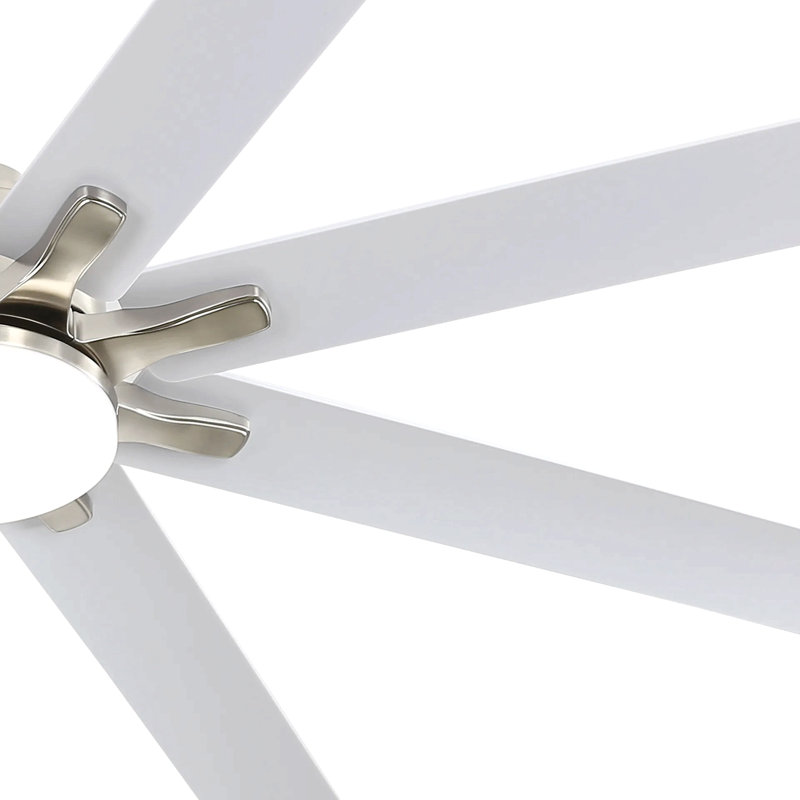 66 Inch Modern Ceiling Fan With Dimmable Led Light 8 Abs Blades Smart Remote Control Reversible Dc Motor For Home Office
