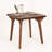 Eicher Solid Walnut Wood Square Dining Table, Mid Century-1165522419