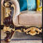 European Style High-end Luxury Sofa Chair Leather Armchair