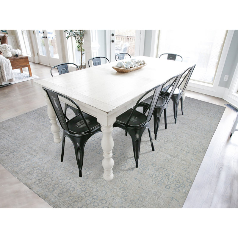 Tapis oriental gris en laine noué à la main 8 pi 7 po x 11 pi 5 po 8B438A7203F44C73896EB0AE27B24493