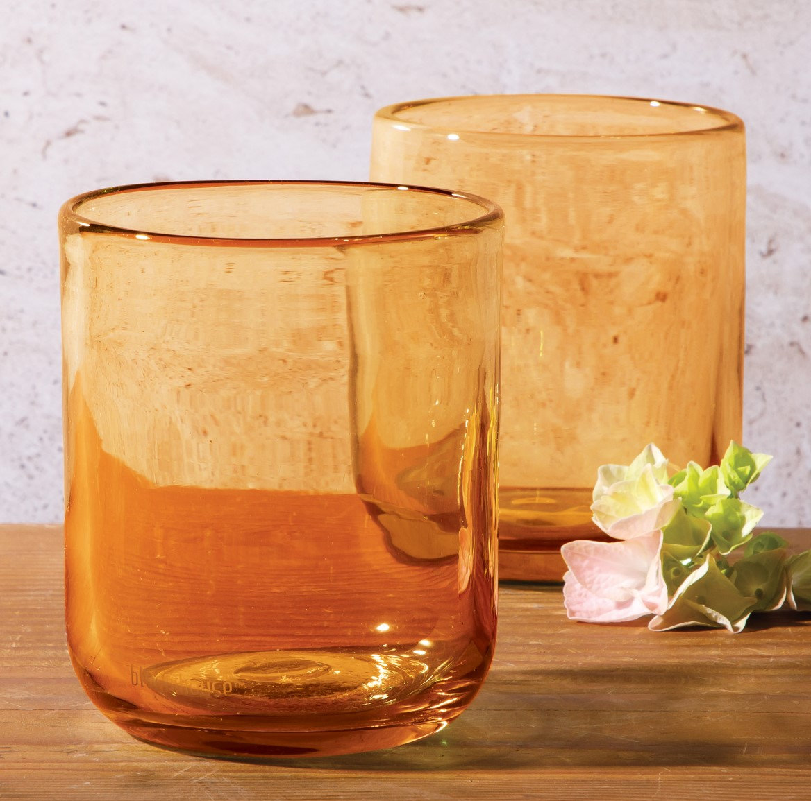 Syulita Spring Handmade Whiskey Glass, Orange