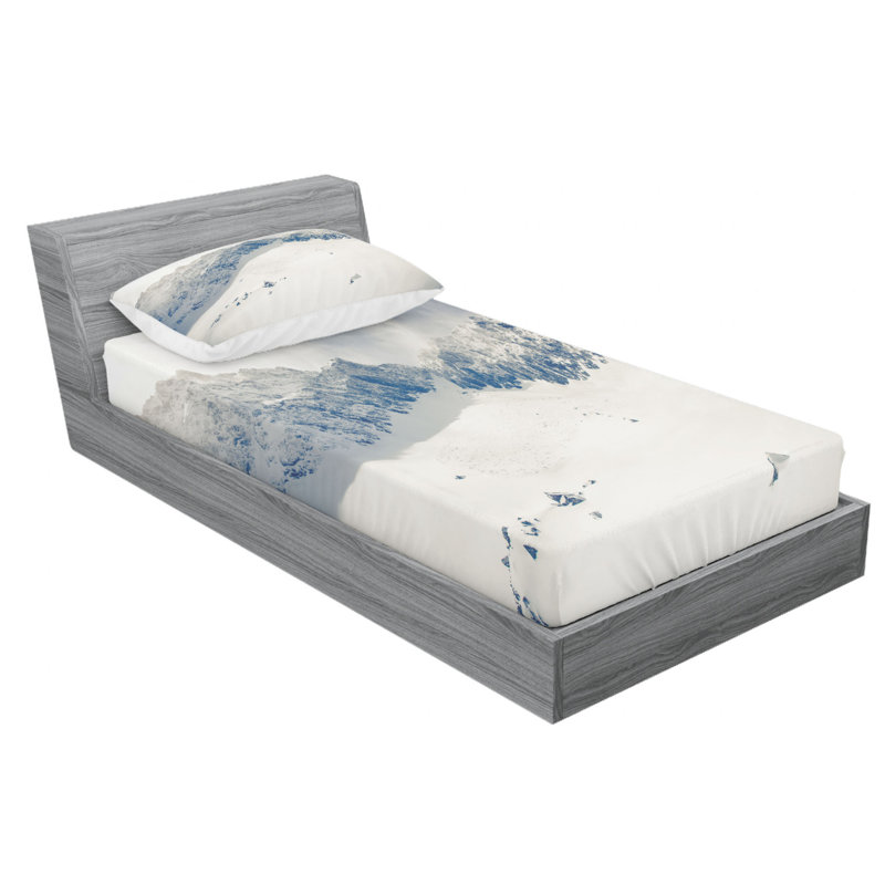 Microfiber Sheet Set, Twin Sheet Set with Fitted Sheet