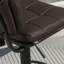 Swivel Upholstered Adjustable Height Counter Stool with Metal Frame