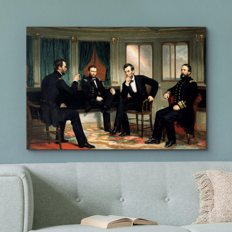 George Peter The Peacemakers On Canvas by George Peter Healy Print