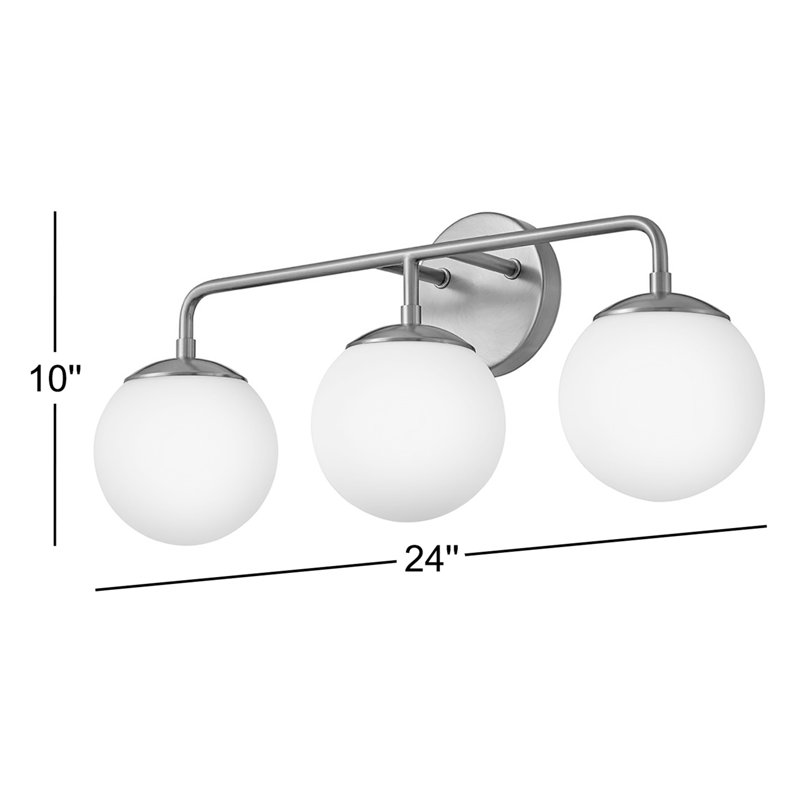 Kobie 3 - Light Dimmable Vanity Light, Black