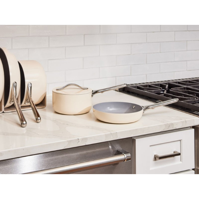 Caraway Nonstick Ceramic Fry Pan, 8", Cream
