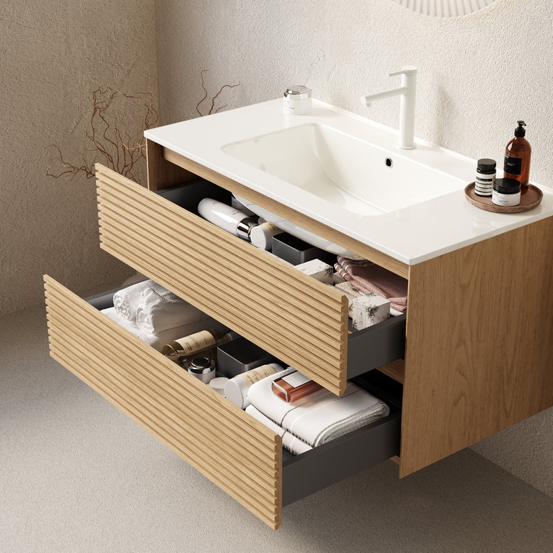Armoire de salle de bain Eclat, Orange clair