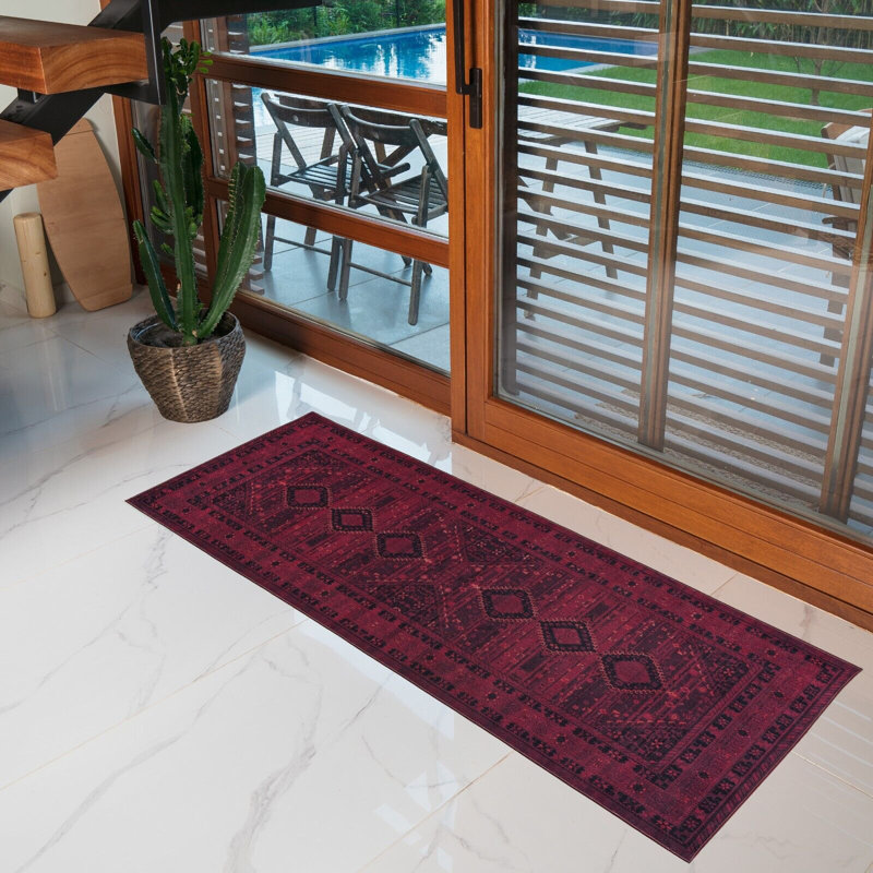 Washable Oriental Indoor Rug, Runner 2'8'' x 8'