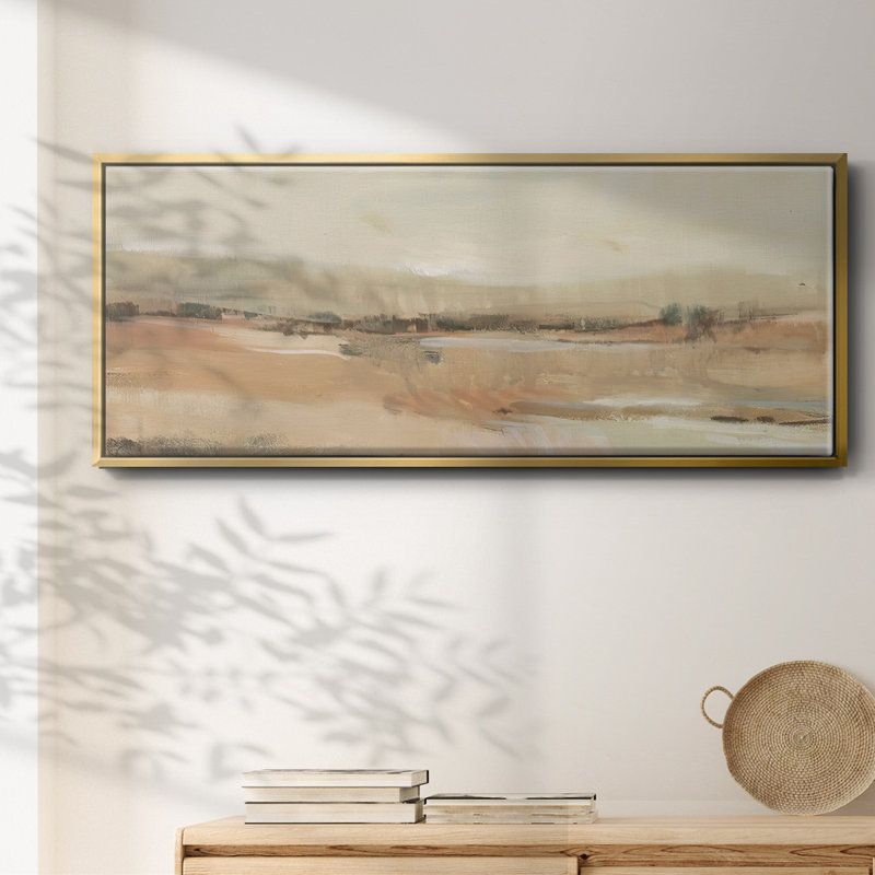 «Earth Tone Landscape I», toile encadrée, H 24 po x l 60 po