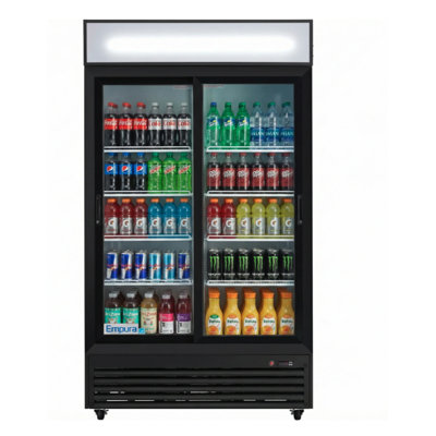 44.5" Sliding Glass Door Merchandiser Refrigerator W/ 2 Doors, 36 Cu Ft, 115V