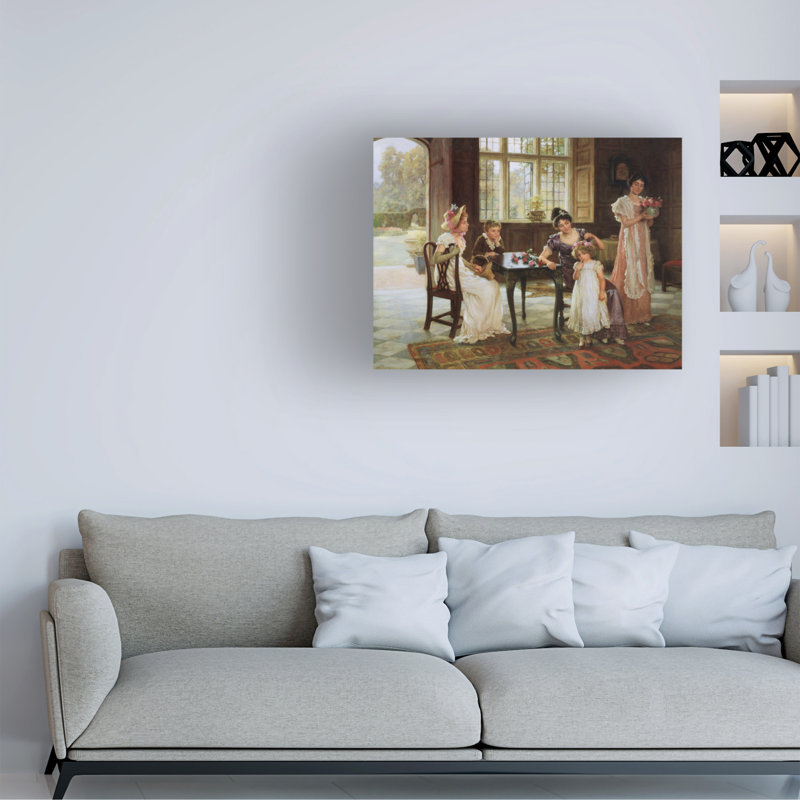 Art sur toile Marcus, Jules le temps des roses, H 24 po x l 32 po