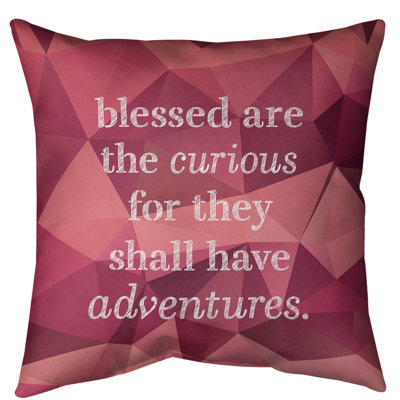 Gemstone Curiosity Inspirational Floor Pillow