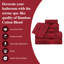 Ensemble de serviettes Nolhan 60% coton et 40% rayonne de bambou-22181788