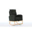Chaise berçante en mélange moderne avec repose-pieds réglable, ergonomique et bonne capacité de poids-22397490