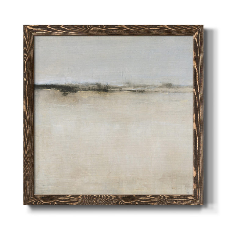Toile encadrée de qualité supérieure - prête à être suspendue, Cadre noyer, H 17 po x l 17 po x P 1,5 po