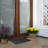 Outdoor Front Door Mat Drew Checkerboard Rubber Pine Rug 24x16 Black