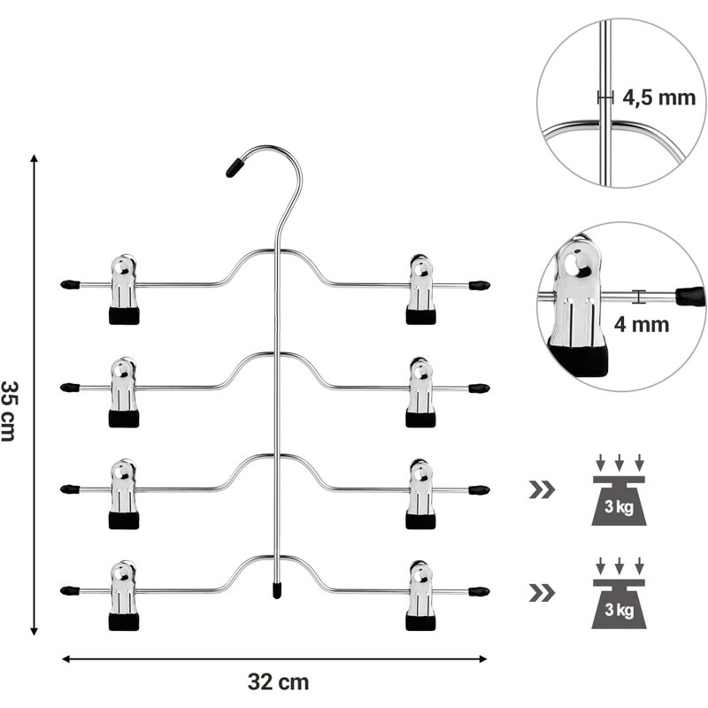 Metal Standard Hanger for Dress/Shirt/Sweater