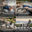 Repose-pieds de patio extérieur gris Adirondack
