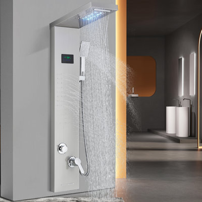Tête de douche à panneau fixe 44,8 po