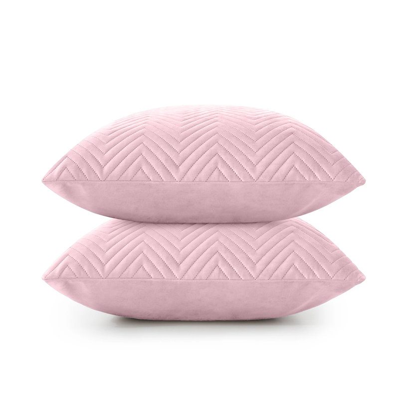 Chevron Square Cushion, Pink