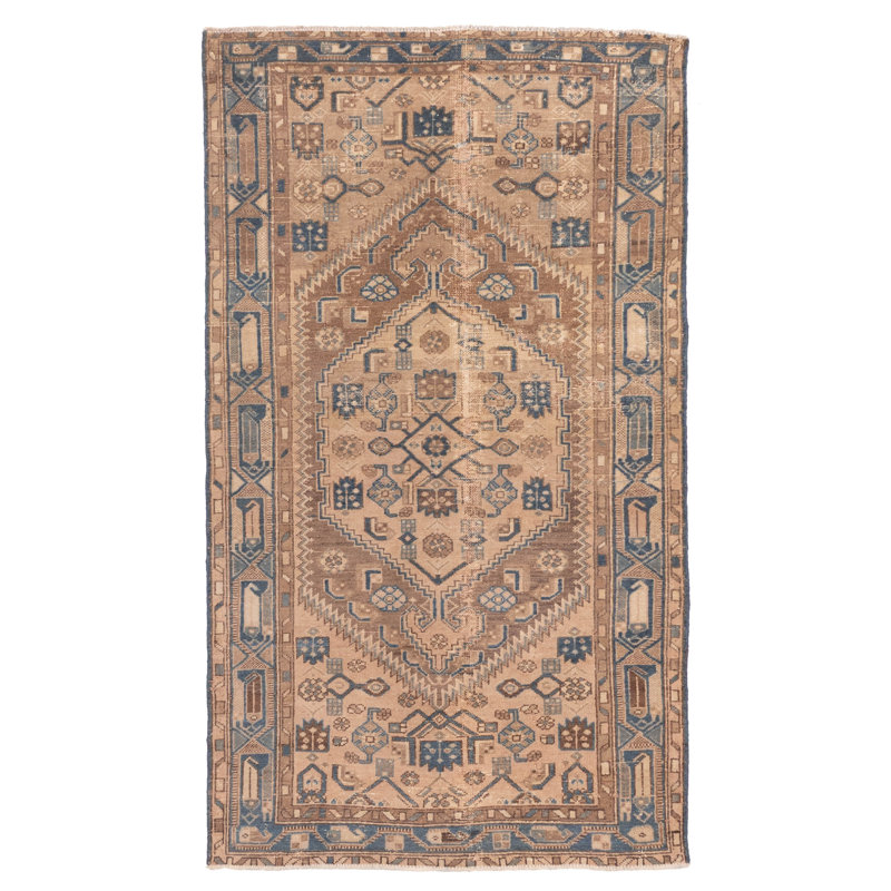 Tapis brun Antalya Vintage 3 pi 10 po x 6 pi 7 po