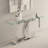 Joneer 55.1'' Glass Top Console Table-339454825