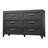 6-Drawer Metal-Frame Chest Of Drawers, Black Bedroom Wardrobe, Suitable For Walk-In Closets, Hallways, And Entryways